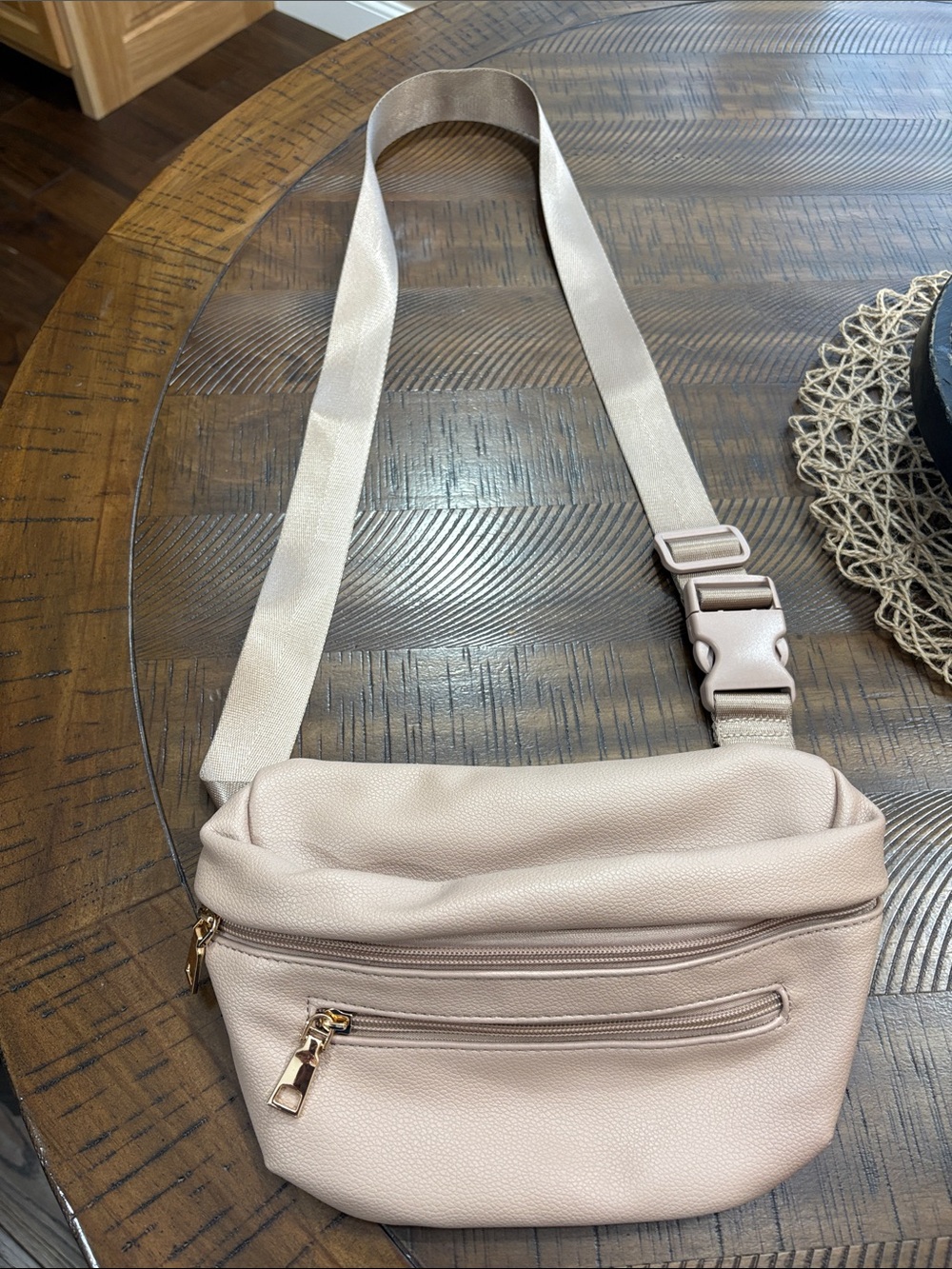 Neutral Blush Crossbody Sling Bag - Stylish Everyday Carry